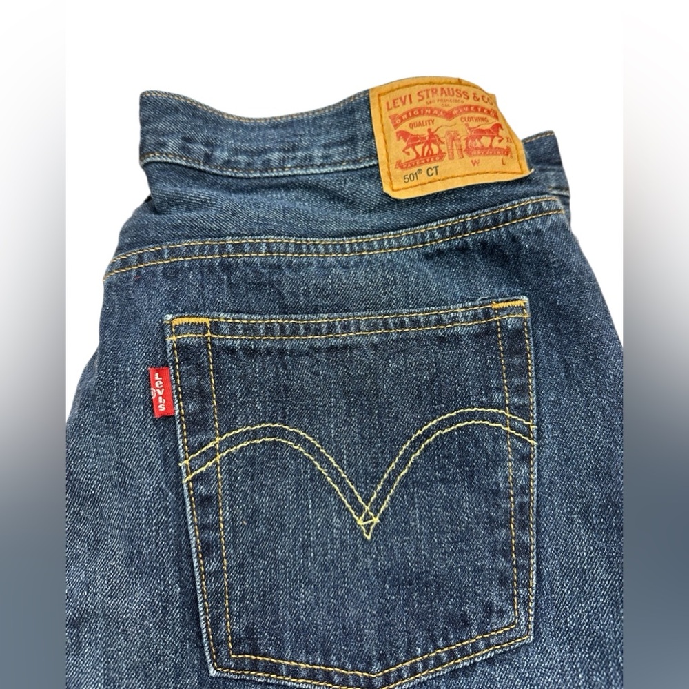Levis 501CT Jeans Womens 32x32  Tapered Leg‎ Button Fly Denim custom tapered - Picture 3 of 14